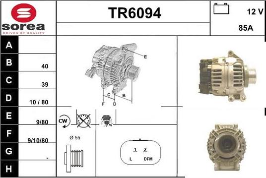 Sera TR6094 - Генератор vvparts.bg