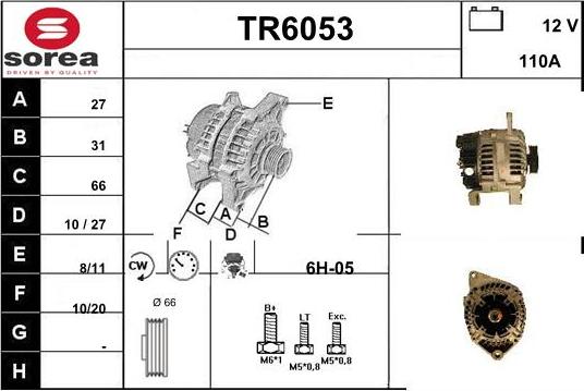 Sera TR6053 - Генератор vvparts.bg