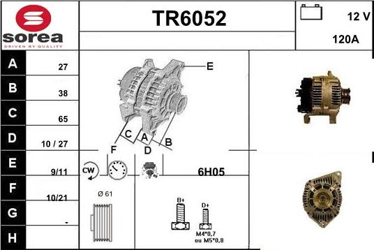 Sera TR6052 - Генератор vvparts.bg