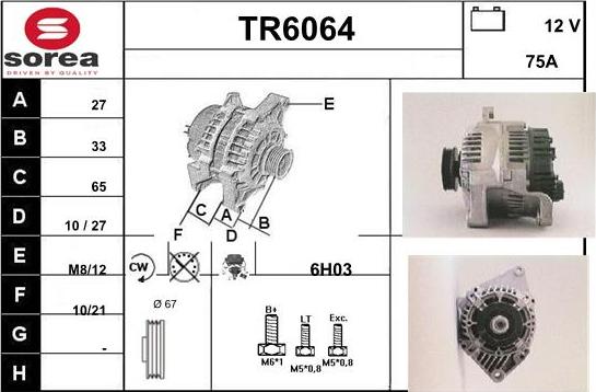 Sera TR6064 - Генератор vvparts.bg