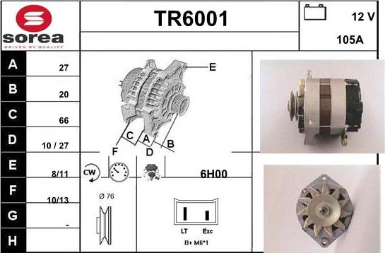 Sera TR6001 - Генератор vvparts.bg