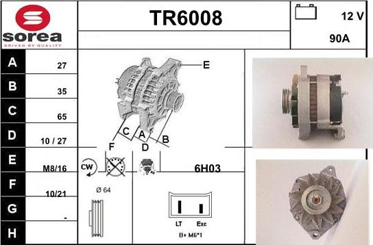 Sera TR6008 - Генератор vvparts.bg