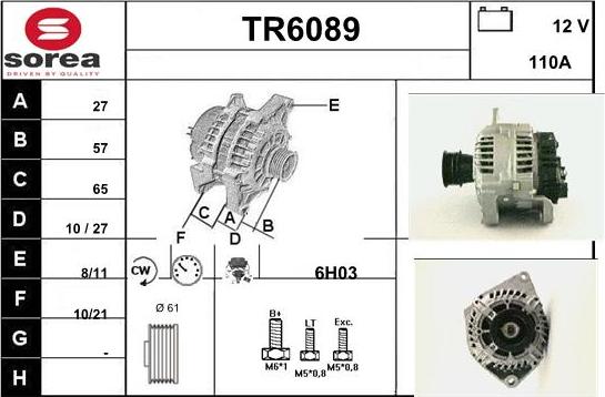 Sera TR6089 - Генератор vvparts.bg