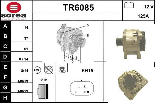 Sera TR6085 - Генератор vvparts.bg