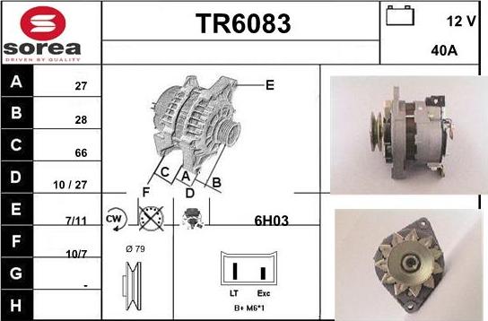 Sera TR6083 - Генератор vvparts.bg