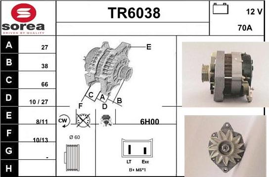 Sera TR6038 - Генератор vvparts.bg