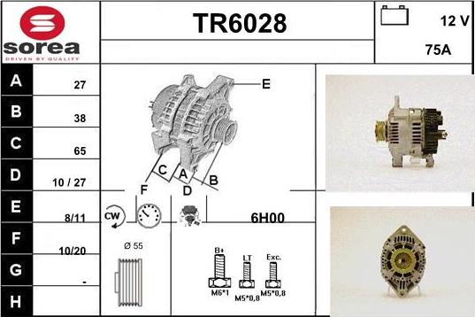 Sera TR6028 - Генератор vvparts.bg