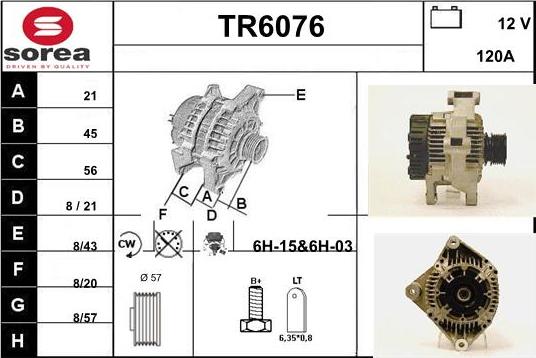 Sera TR6076 - Генератор vvparts.bg