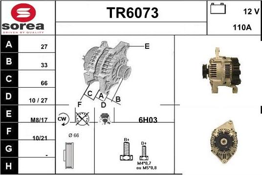 Sera TR6073 - Генератор vvparts.bg