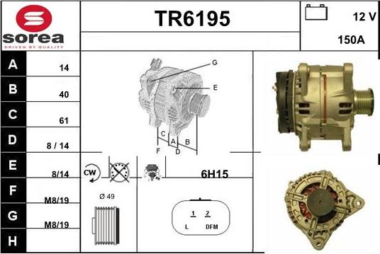 Sera TR6195 - Генератор vvparts.bg