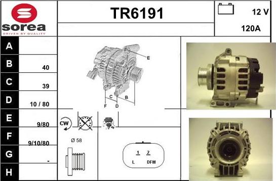 Sera TR6191 - Генератор vvparts.bg