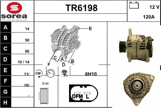 Sera TR6198 - Генератор vvparts.bg