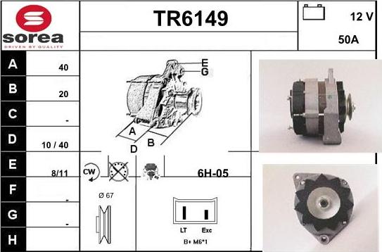 Sera TR6149 - Генератор vvparts.bg