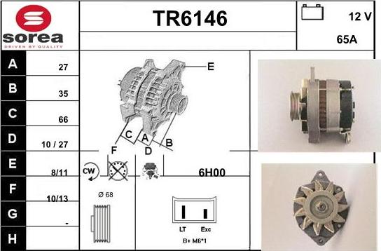 Sera TR6146 - Генератор vvparts.bg