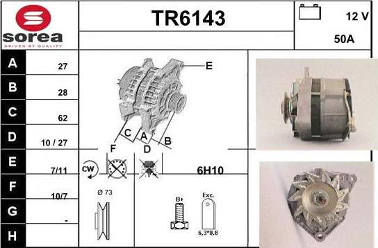 Sera TR6143 - Генератор vvparts.bg