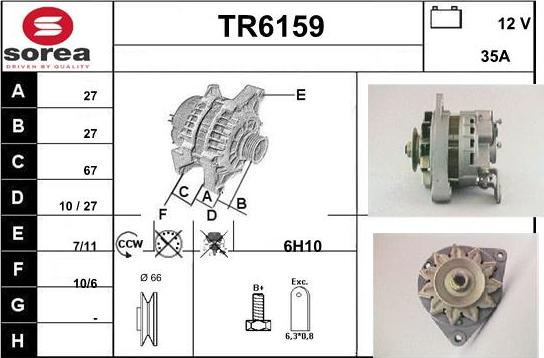 Sera TR6159 - Генератор vvparts.bg