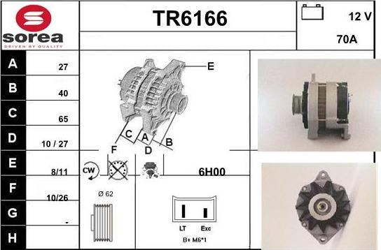 Sera TR6166 - Генератор vvparts.bg