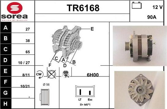 Sera TR6168 - Генератор vvparts.bg