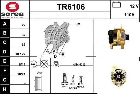 Sera TR6106 - Генератор vvparts.bg