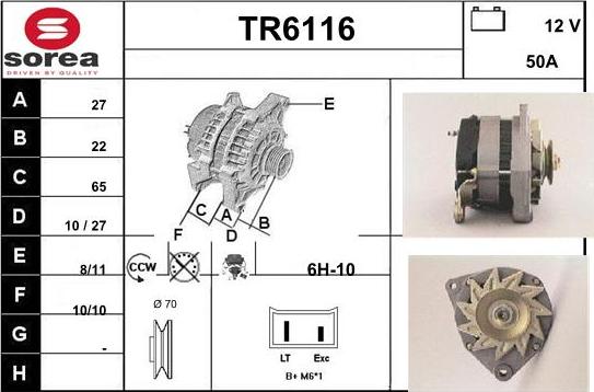 Sera TR6116 - Генератор vvparts.bg