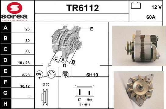 Sera TR6112 - Генератор vvparts.bg