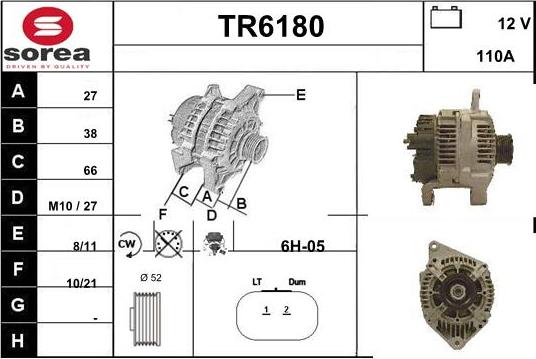 Sera TR6180 - Генератор vvparts.bg