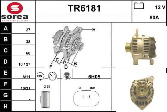 Sera TR6181 - Генератор vvparts.bg