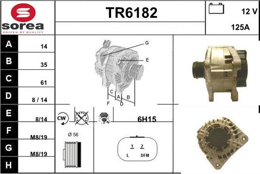 Sera TR6182 - Генератор vvparts.bg