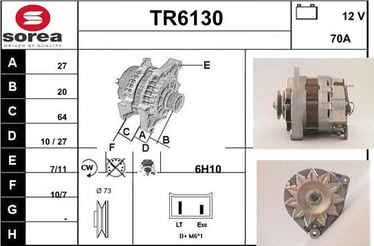 Sera TR6130 - Генератор vvparts.bg