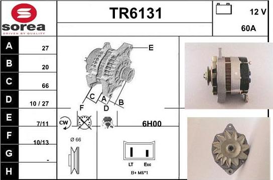 Sera TR6131 - Генератор vvparts.bg