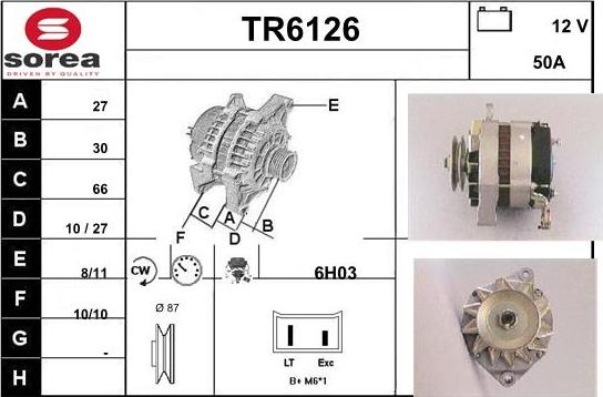 Sera TR6126 - Генератор vvparts.bg