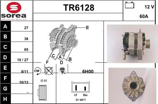 Sera TR6128 - Генератор vvparts.bg