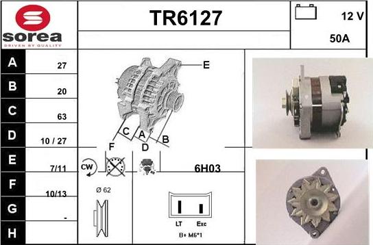 Sera TR6127 - Генератор vvparts.bg