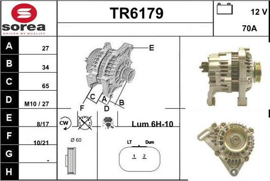 Sera TR6179 - Генератор vvparts.bg