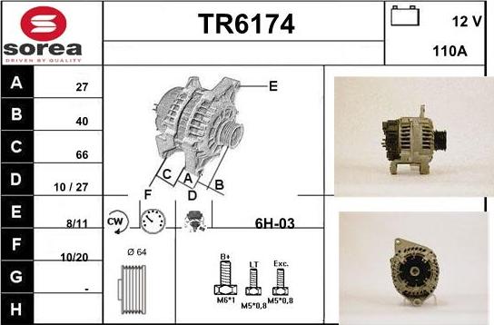 Sera TR6174 - Генератор vvparts.bg