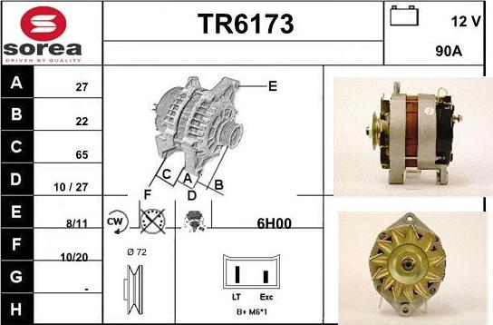 Sera TR6173 - Генератор vvparts.bg