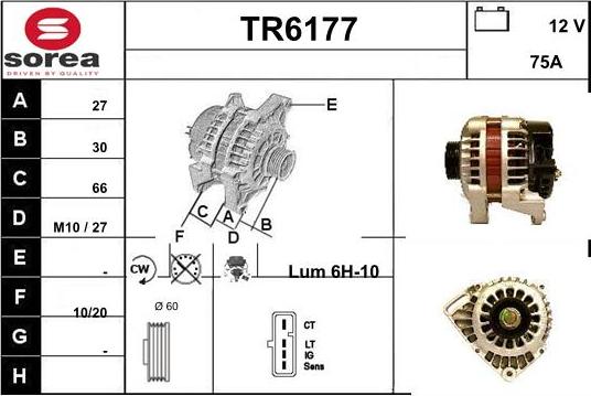 Sera TR6177 - Генератор vvparts.bg