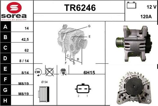 Sera TR6246 - Генератор vvparts.bg