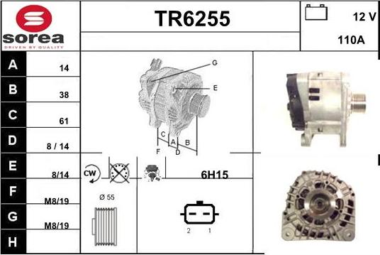 Sera TR6255 - Генератор vvparts.bg