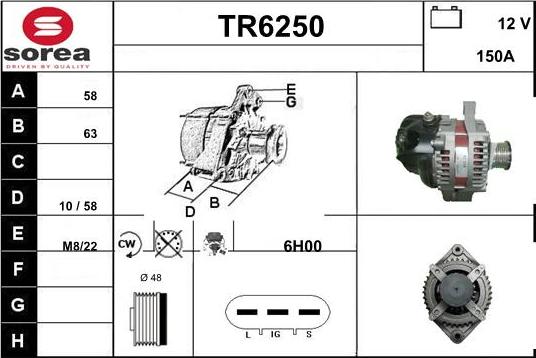 Sera TR6250 - Генератор vvparts.bg