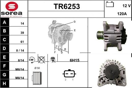 Sera TR6253 - Генератор vvparts.bg