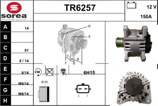 Sera TR6257 - Генератор vvparts.bg