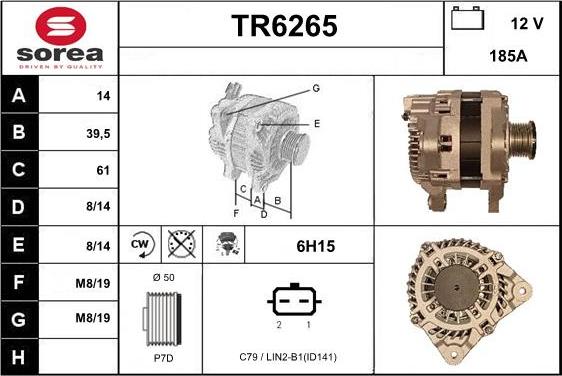 Sera TR6265 - Генератор vvparts.bg