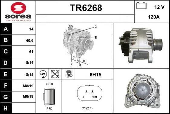 Sera TR6268 - Генератор vvparts.bg