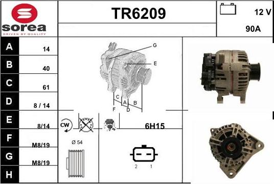 Sera TR6209 - Генератор vvparts.bg