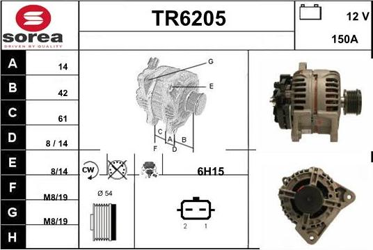 Sera TR6205 - Генератор vvparts.bg