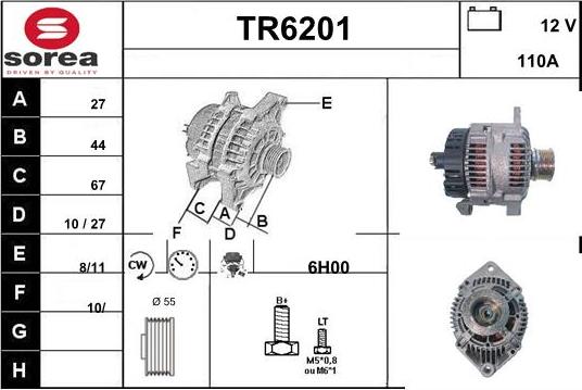 Sera TR6201 - Генератор vvparts.bg