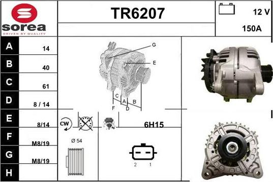 Sera TR6207 - Генератор vvparts.bg