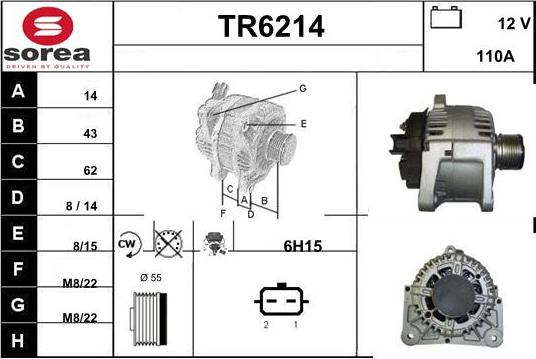 Sera TR6214 - Генератор vvparts.bg