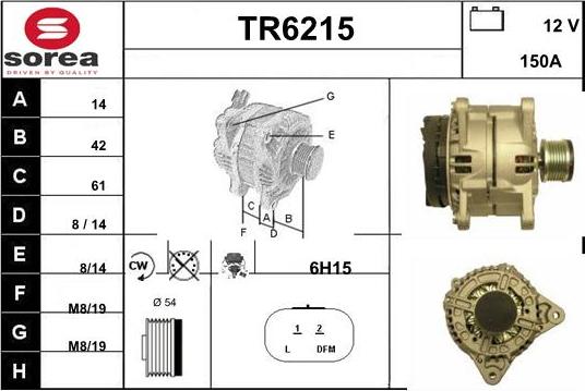 Sera TR6215 - Генератор vvparts.bg